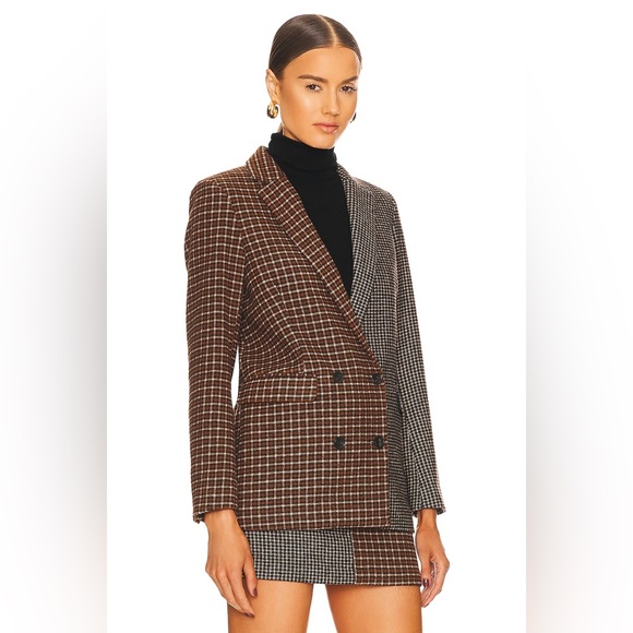 RAILS Cody Check Blazer Gray Plaid Oversized Jacket NWT XL $348 - Picture 5 of 12
